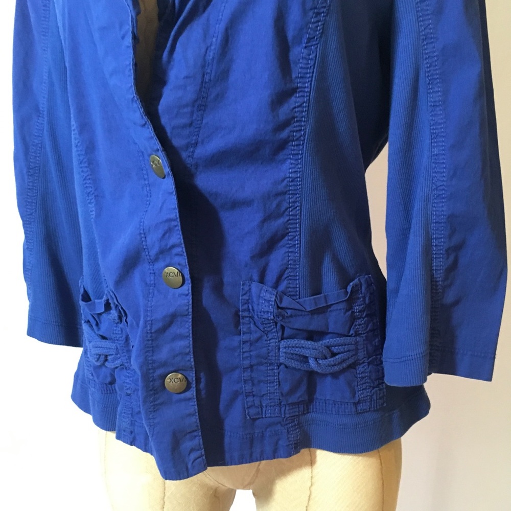 XCVI Contrast Panel Rope Snap Jacket - Picture 7 of 14